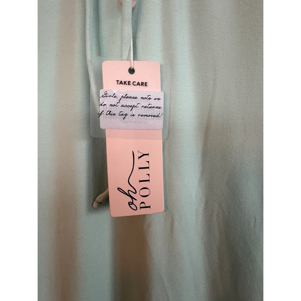 Oh Polly Mint Backless Maxi Dress US 10 NWT - Picture 3 of 8